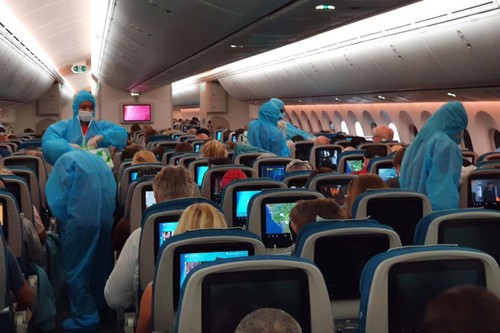 特别航班运送600名欧盟公民回国 - ảnh 1