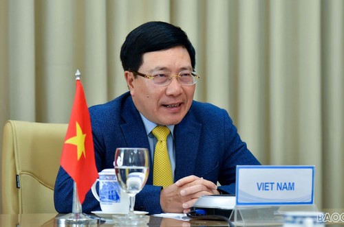 越南和文莱加强配合提高东盟中心作用 - ảnh 1