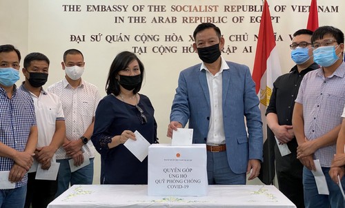 旅外越南人向国内新冠疫苗基金捐款 - ảnh 1