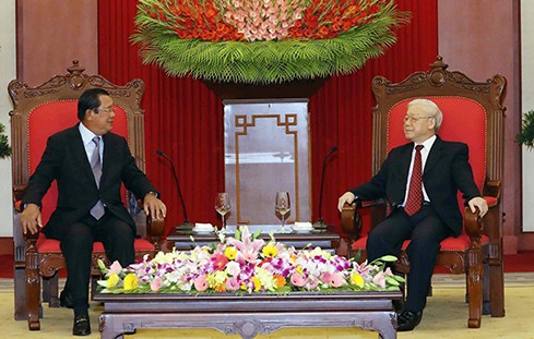 Nguyên Phu Trong reçoit Hun Sen - ảnh 1