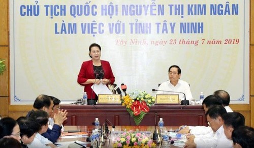 Nguyên Thi Kim Ngân travaille avec les autorités de Tây Ninh - ảnh 1