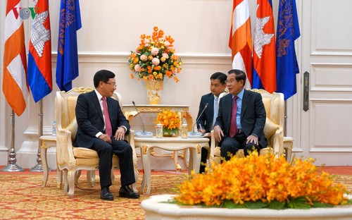 Le vice-Premier ministre vietnamien rencontre le Premier ministre cambodgien - ảnh 1