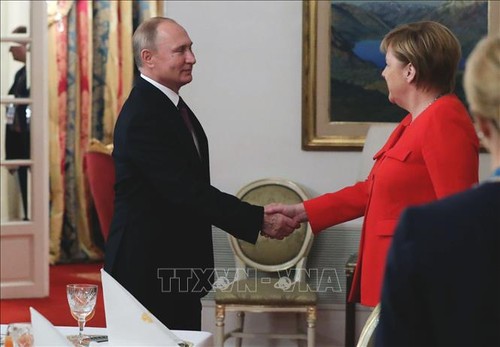 Angela Merkel et Vladimir Poutine s'accordent pour organiser un sommet sur l'Ukraine - ảnh 1