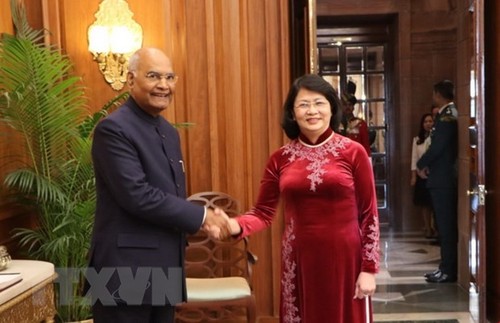  La vice-présidente Dang Thi Ngoc Thinh reçue par le président indien - ảnh 1