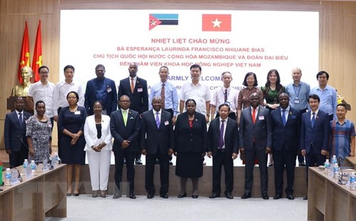 La présidente de l'Assemblée nationale mozambicaine visite l'Institut des sciences agricoles du Vietnam - ảnh 1