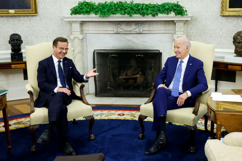 Biden reçoit le Premier ministre suédois juste avant le sommet de l’OTAN - ảnh 1