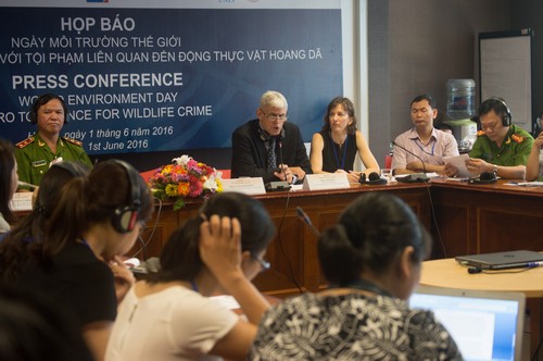 UNODC holds press conference on combating wildlife crime in Hanoi - ảnh 1