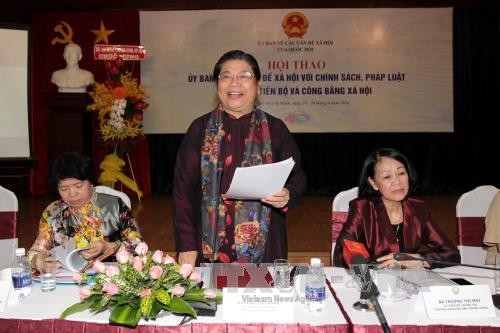 NA Committee for Social Affairs discusses social advancement and equality - ảnh 1