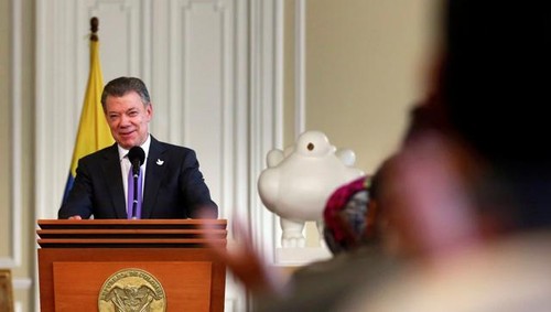 Colombia's President dedicates Nobel Peace Prize to conflict victims  - ảnh 1