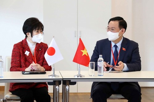 Top legislator meets with Japan’s upper house chief in Austria - ảnh 1