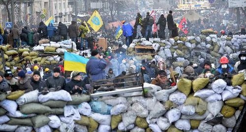 Die politische Unruhe in der Ukraine spitzt sich zu - ảnh 1