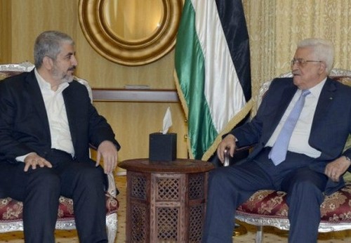 Der palästinensische Präsident und Hamas-Führer diskutieren über Waffenruhe mit Israel - ảnh 1