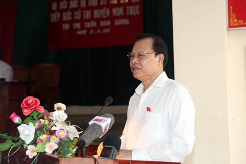 Vize-Premierminister Vu Van Ninh trifft die Wähler im Kreis Nam Truc in der Provinz Nam Dinh - ảnh 1