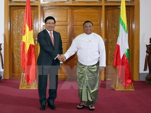 Vietnam und Myanmar verstärken die Kooperation in vielen Bereichen - ảnh 1