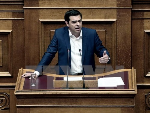 Das Griechische Parlament verabschiedet den Plan für ein Volksreferendum über das Hilfspaket - ảnh 1
