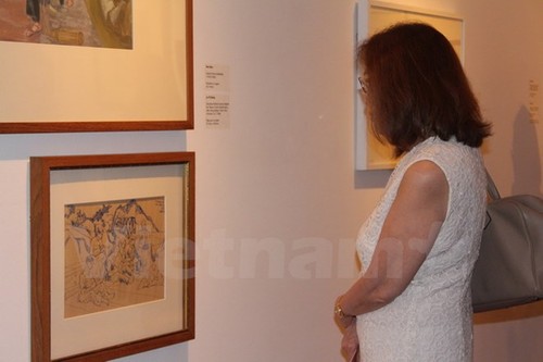 Ausstellung der Kunstwerke über den Vietnam-Krieg in Singapur - ảnh 1