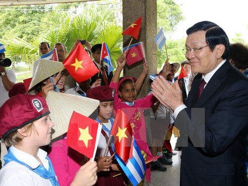 Staatspräsident Truong Tan Sang beendet seinen Besuch in Kuba - ảnh 1