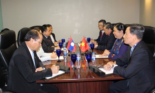Die Aktivitäten der Vize-Parlamentspräsidentin Tong Thi Phong am Rande der AIPA-Vollversammlung - ảnh 1