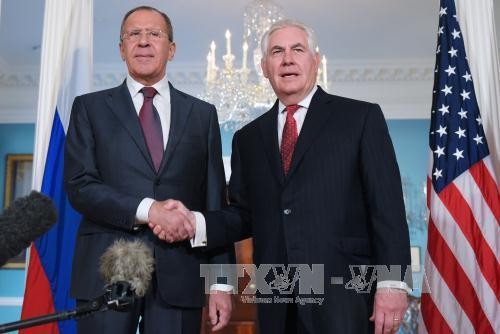 Außenminister aus den USA und Russland debattieren Maßnahmen für Unruhen-Herde der Welt - ảnh 1