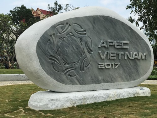 Bildhauer aus dem Dorf Non Nuoc fertigen vietnamesische Werke im APEC-Skulptur-Garten - ảnh 1