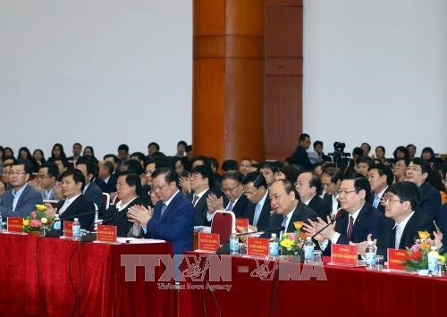 Der Premierminister nimmt an Konferenz der Staatsbank teil  - ảnh 1