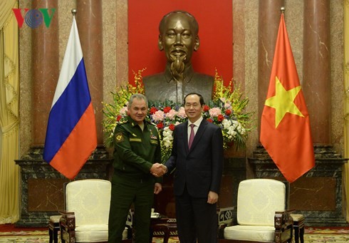 Staatspräsident Tran Dai Quang empfängt den russischen Verteidigungsminister - ảnh 1