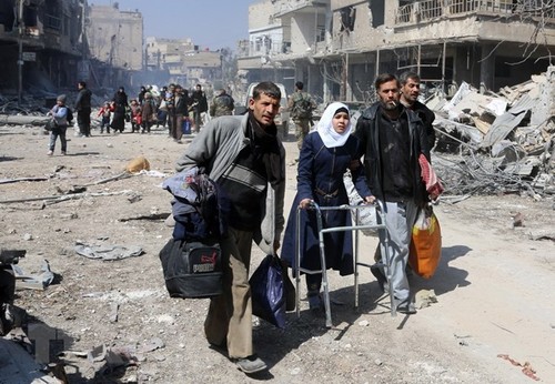 Rebellen in Syrien verhandeln mit der UNO über den Waffenstillstand in Ost-Ghouta - ảnh 1