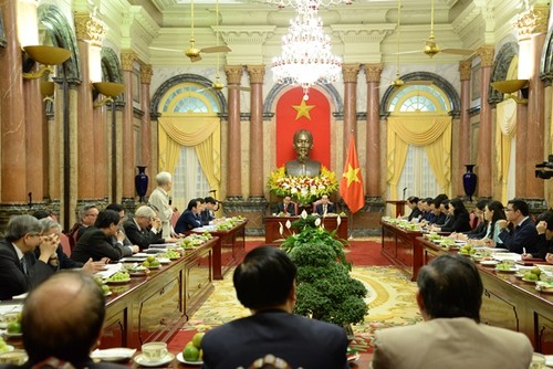 Verstärkung der Zusammenarbeit zwischen dem Staatspräsidenten und der vaterländischen Front Vietnams - ảnh 1