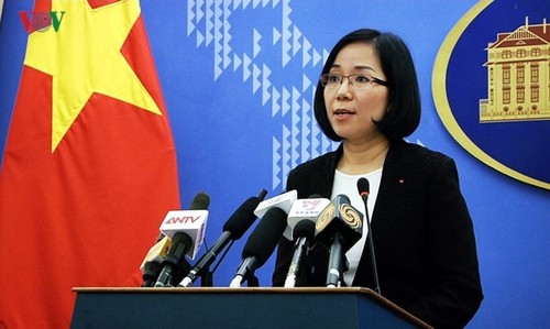 Vietnam fordert den Stop der Manöver auf der Insel Ba Binh - ảnh 1