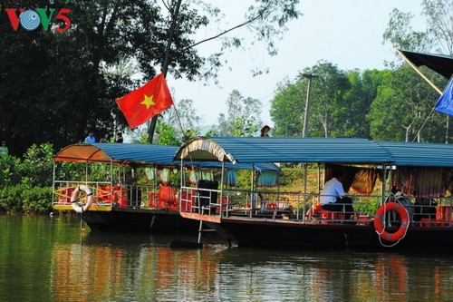 Tee-Insel Thanh Chuong zieht zum Tet-fest Touristen an - ảnh 2