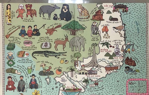 Die handgemalte Landkarte der beiden polnischen Autoren fasziniert vietnamesischen Leser - ảnh 1