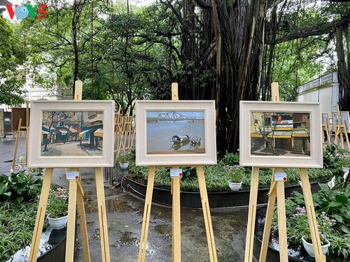 Ausstellung der Bilder der vietnamesischen Maler während der sozialen Distanzierung - ảnh 10