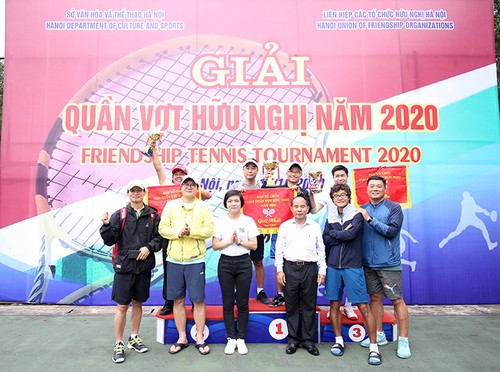 Tennis-Freundschaftsspiel in Hanoi - ảnh 1