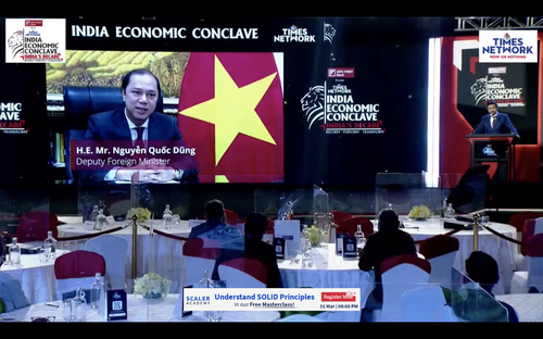 Vize-Außenminister Nguyen Quoc Dung nimmt an Wirtschaftskonferenz Indiens teil - ảnh 1