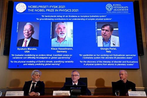Nobel-Preis für Physik ehrt Wissenschaftler Syukuro Manabe, Klaus Hasselmann und Giorgio Parisi  - ảnh 1