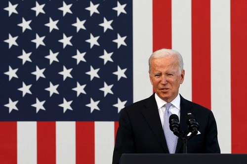 US-Präsident Joe Biden nimmt an der Video-Konferenz zwischen ASEAN und den USA teil  - ảnh 1