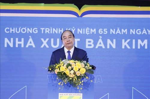 Staatspräsident nimmt an 65. Gründungstag des Verlags Kim Dong teil - ảnh 1