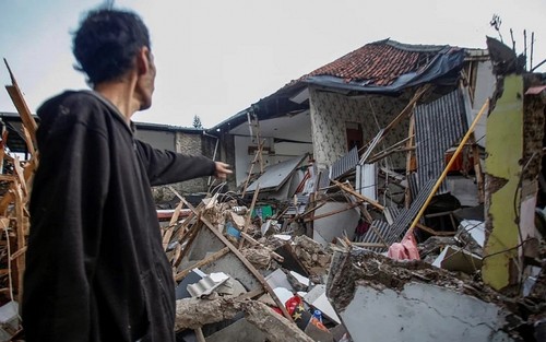 Erdbeben: Die vietnamesischen Spitzenpolitiker schicken Beileidtelegramm an Indonesien  - ảnh 1