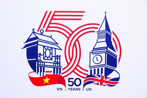 Logo zum 50. Jubiläum der diplomatischen Beziehungen zwischen Vietnam und Großbritannien - ảnh 1