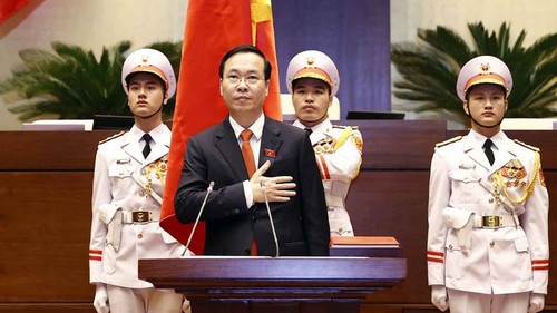 Spitzenpolitiker der Länder schicken Glückwunsch-Telegramme an Staatspräsident Vo Van Thuong - ảnh 1