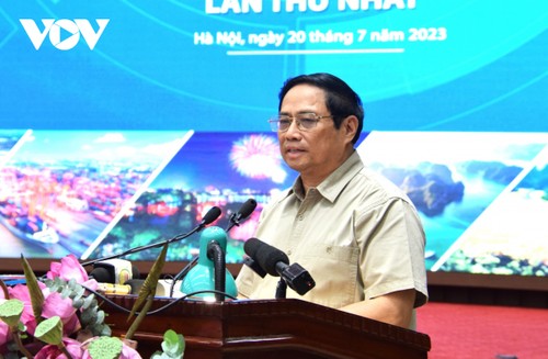 Premierminister Pham Minh Chinh leitet die Konferenz des Koordinationsrates für Delta des Roten Flusses - ảnh 1