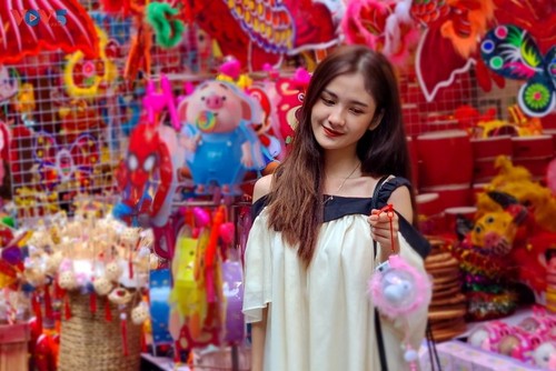 Beim Mondfest ist die Altstadt von Hanoi lebhaft und bunt - ảnh 10