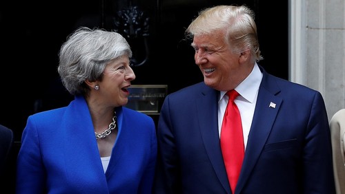 Donald Trump promet un accord commercial solide avec le Royaume-Uni - ảnh 1