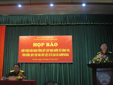 Tổng kết công tác tìm kiếm, quy tập hài cốt liệt sĩ Việt Nam ở Lào và Campuchia - ảnh 1