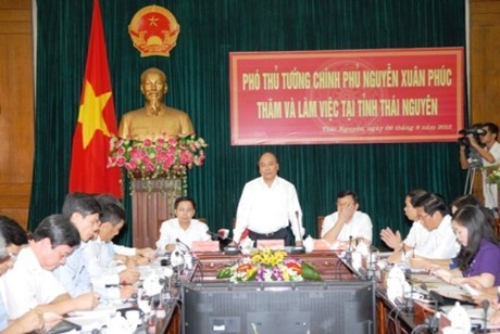 Phó Thủ tướng Nguyễn Xuân Phúc làm việc tại Thái Nguyên - ảnh 1