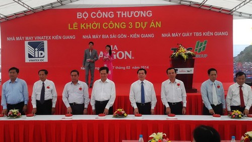 Kiên Giang: khởi công 4 dự án lớn tại khu công nghiệp Thạnh Lộc - ảnh 1