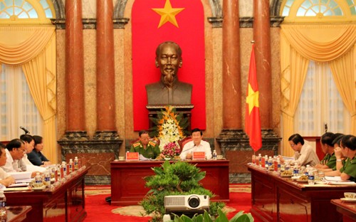 Chủ tịch nước Trương Tấn Sang nhấn mạnh tính độc lập trong cải cách tư pháp - ảnh 1