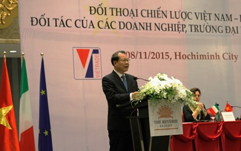 Tổng thống Italia và Phó Thủ tướng Vũ Văn Ninh chủ trì Diễn đàn đối thoại chiến lược Việt Nam-Italia - ảnh 1