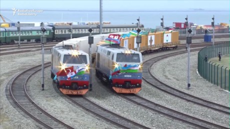 Азербайджан, Грузия и Турция открыли железную дорогу, соединяющую Европу с Азией - ảnh 1