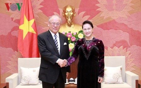 Нгуен Тхи Ким Нган приняла спецсоветника Союза дружбы японских и вьетнамских парламентариев - ảnh 1